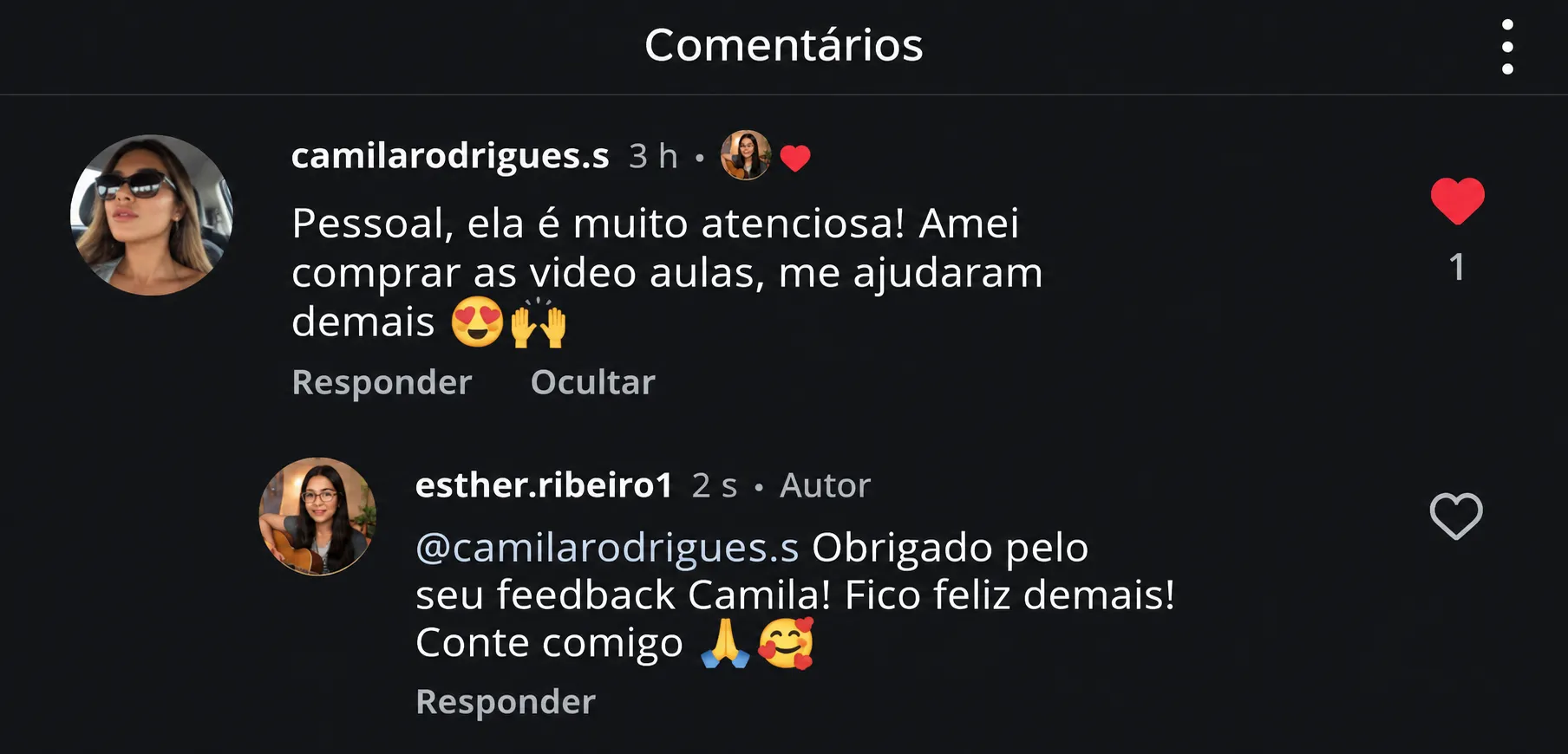 Depoimento de aluno 3